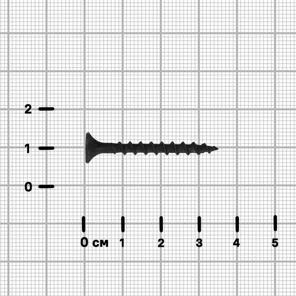 Саморезы по дереву и гипсокартону потайные острые фосфатированные 3.5x35 на вес