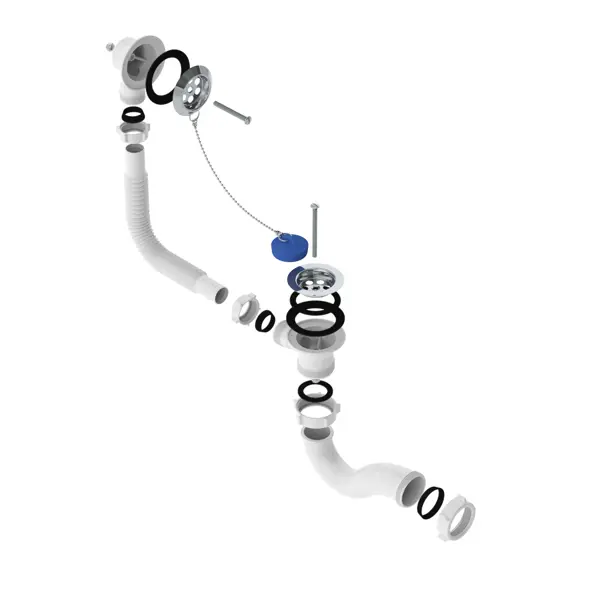 Сифон для ванны 50 мм полипропилен