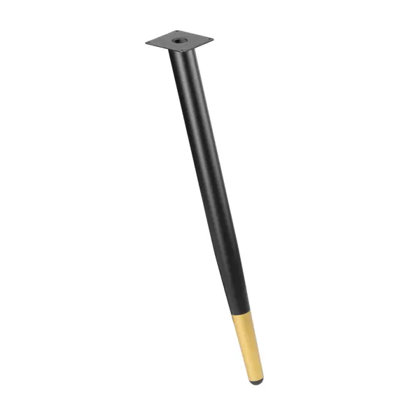 Ножка для мебели 710x50 мм сталь цвет черно-золотой нагрузка до 50 кг