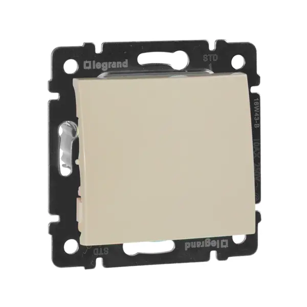 Выключатель одноклавишный - Legrand Valena - 10А 250В схема 1 безвинтовые зажимы - слоновая кость