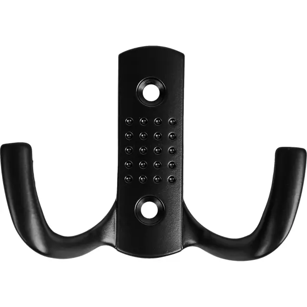 Крючок мебельный 7.7x5.8x2.8 см цвет матовый черный