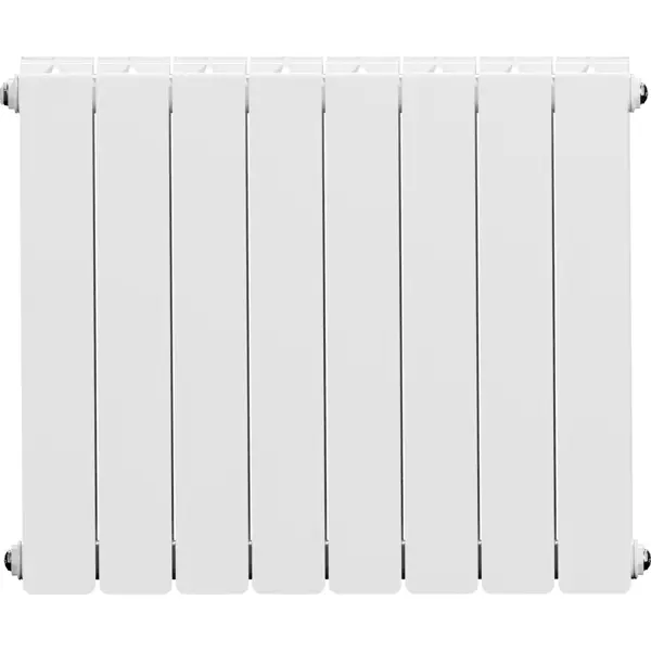 Радиатор секционный Equation Bimetal 500/90 8 секций боковое подключение биметалл белый
