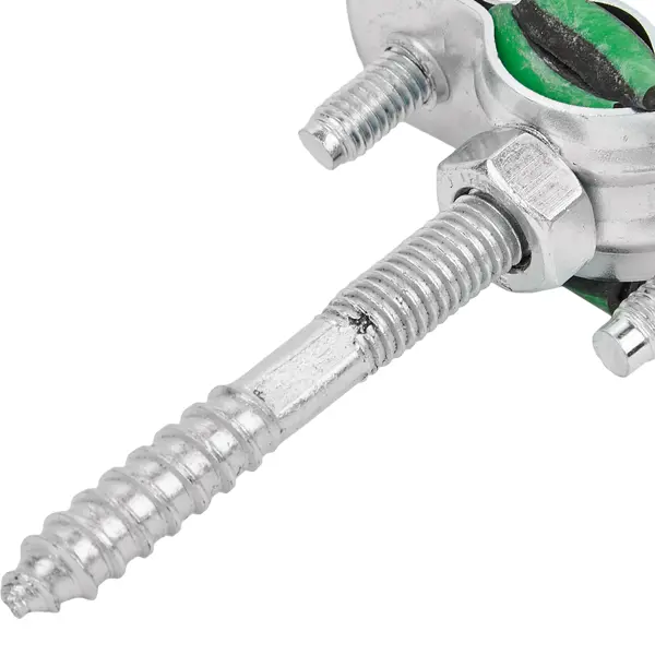 Хомут для труб Mayer 1/4" ø11-15 мм со шпилькой 8x60 и дюбелем гайка M8