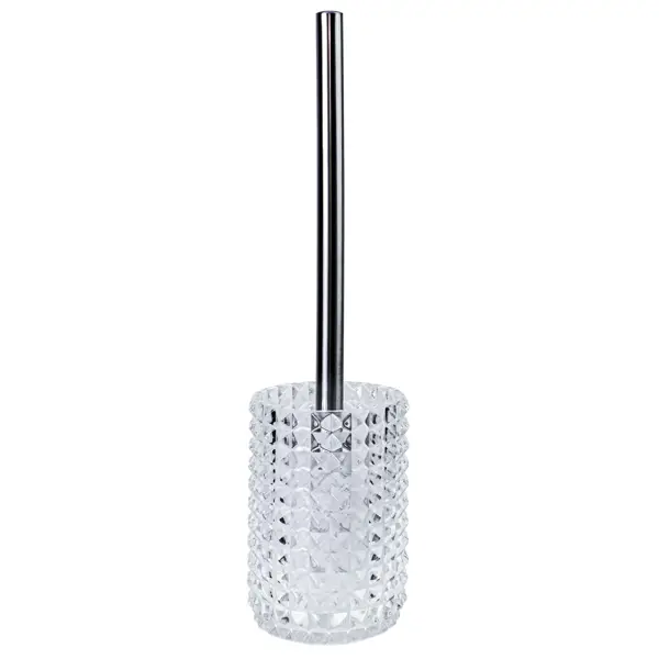 Ёршик для унитаза Proffi Home Glass цвет прозрачный/серебро