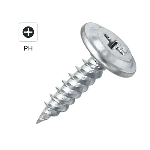 Саморезы по металлу DILWIS с пресс-шайбой острые оцинкованные 4.2x19 мм 1 кг