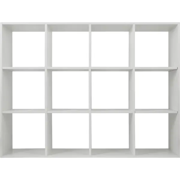 Стеллаж Spaceo KUB 12 секций 139.2x104.9x31.7 см ЛДСП цвет белый