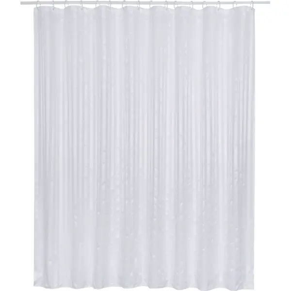 Штора для ванной Bath Plus 240x200 см полиэстер цвет белый
