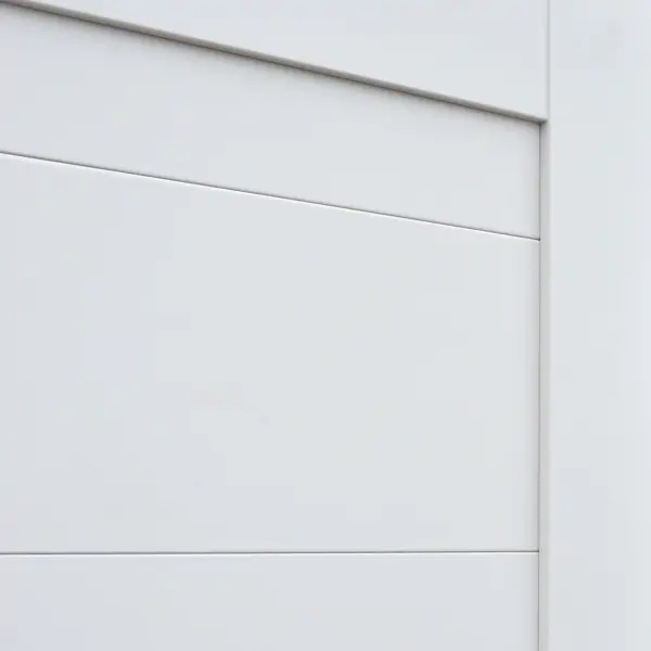 Дверь межкомнатная глухая Тренто 60x200 см ПВХ цвет иридиум с замком