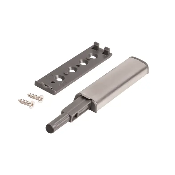 Толкатель мебельный 80x8 мм металл цвет никель