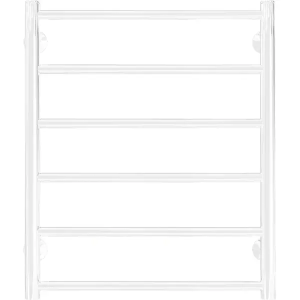 Полотенцесушитель водяной лесенка Equation 50x64 см нижняя подводка 1/2"x3/4" нержавеющая сталь цвет белый