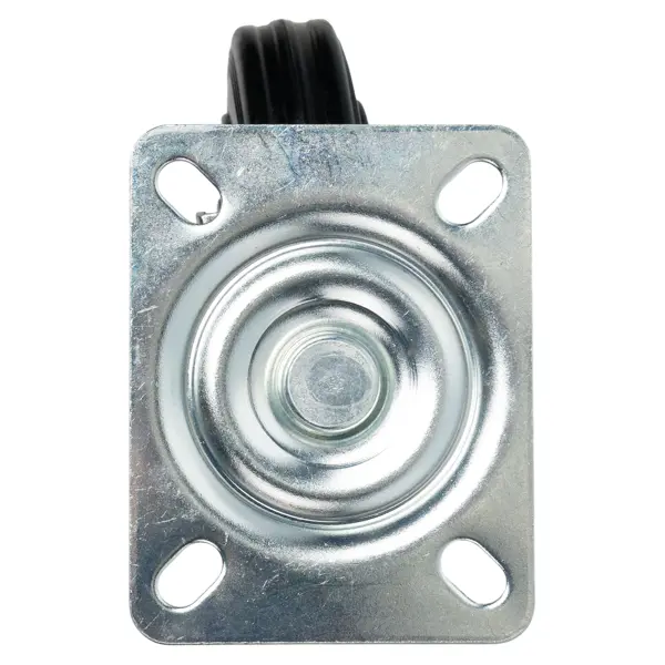 Мебельный ролик поворотный без тормоза 100 мм до 100 кг цвет черный