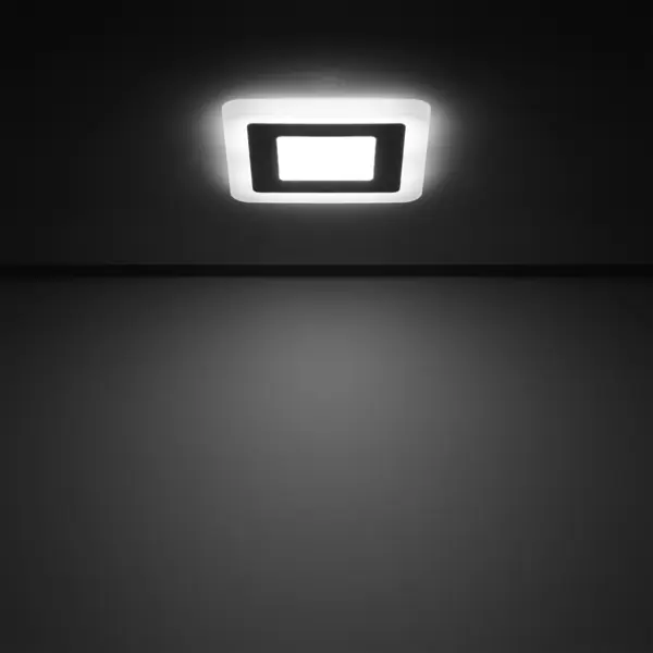 Светильник встраиваемый Gauss Backlight BL121 квадрат, свет нейтральный белый