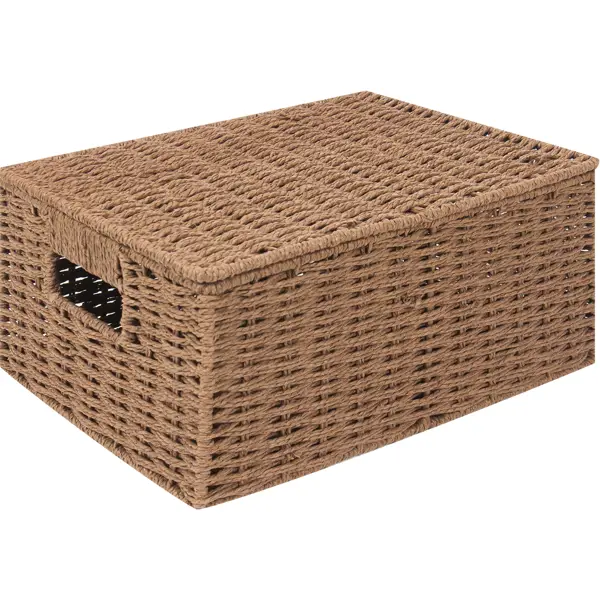 Корзина для хранения 31x15x23 см бумажный шпагат цвет коричневый