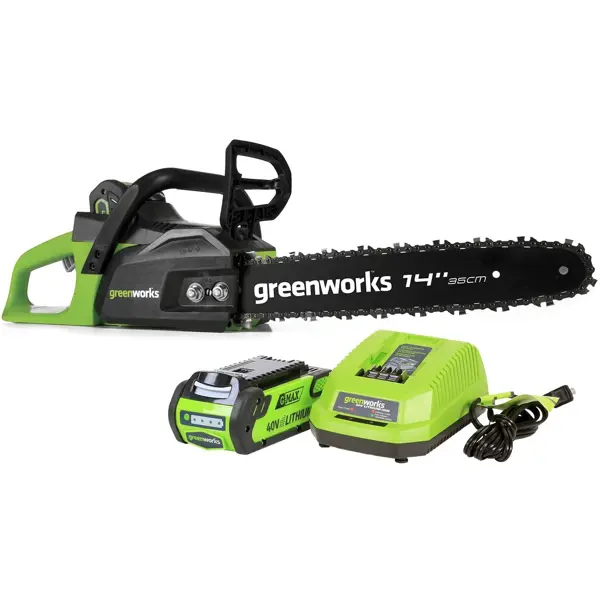 Пила аккумуляторная Бесщеточная Greenworks 2005707UA 40 В 35 см АКБ и ЗУ в комплекте