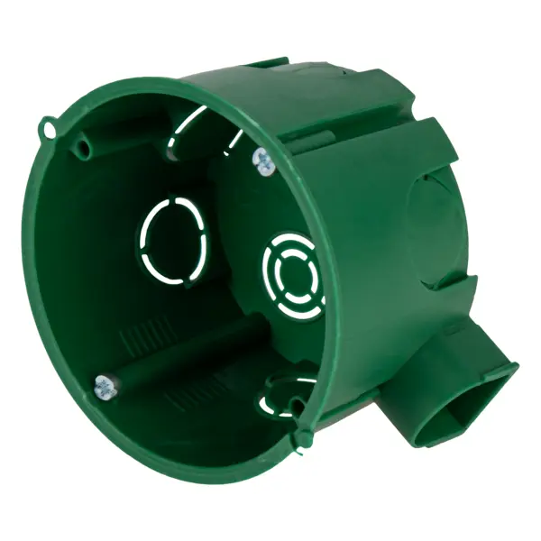 Подрозетник Systeme Electric под бетон 68x45 мм с саморезами IP30 цвет зеленый