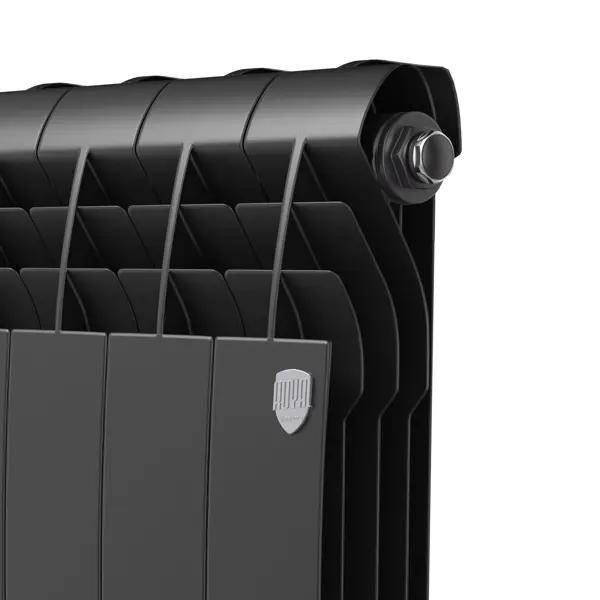 Радиатор секционный Royal Thermo BiLiner B 500/87 8 секций боковое подключение биметалл черный
