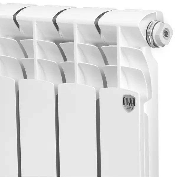 Радиатор секционный Royal Thermo Vittoria 2.0 RTV250010 500/80 10 секций боковое подключение биметалл белый