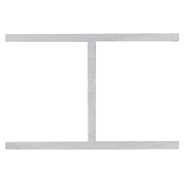 Профиль H-образный алюминий 18x13x18x1.5x2000 мм