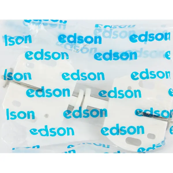 Защелка магнитная для стеклянной двери пластик цвет белый 2 шт.