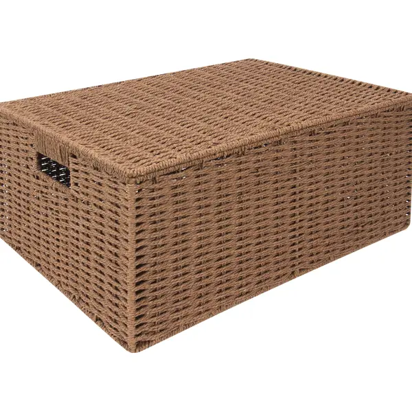 Корзина для хранения 45x21x33 см бумажный шпагат цвет коричневый