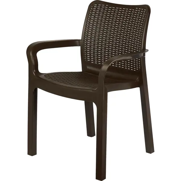 Стул Ingreen Rattan 50.6x58x83.3 см пластик коричневый
