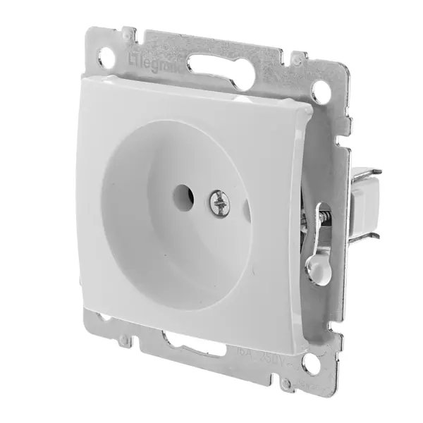 Розетка без заземления - Legrand Valena - без шторок 16А 250В винтовые зажимы - белый