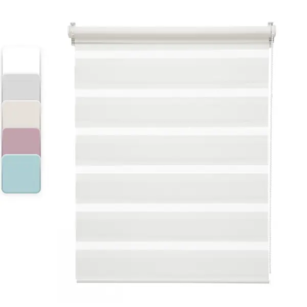 Штора рулонная день-ночь Inspire Peter 70x160 см белая White 0