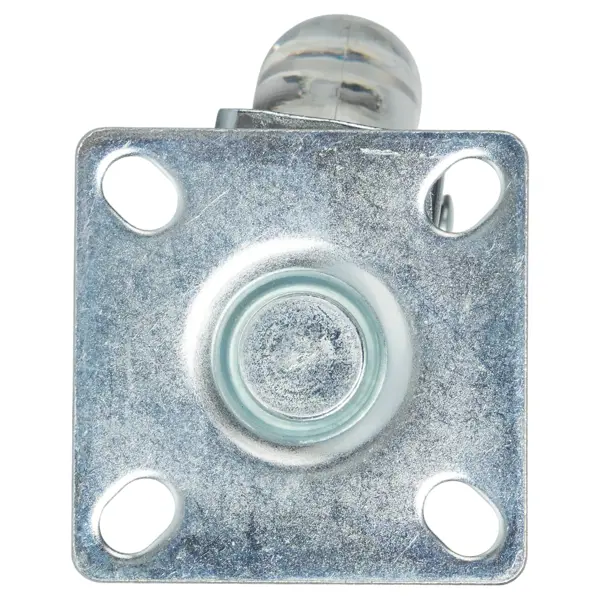 Мебельный ролик поворотный без тормоза 50 мм до 30 кг цвет прозрачный