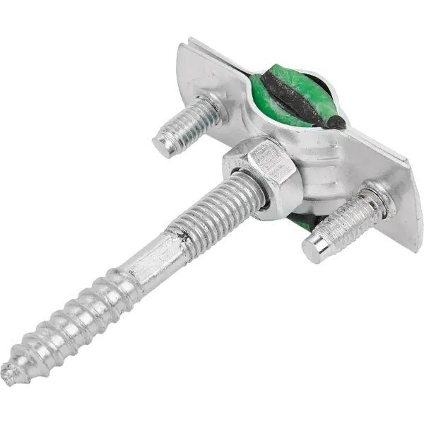 Хомут для труб Mayer 1/4" ø11-15 мм со шпилькой 8x60 и дюбелем гайка M8