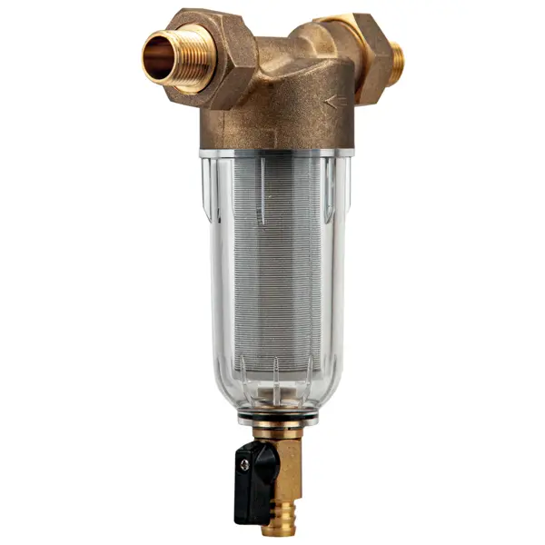 Промывной фильтр для ХВС Посейдон 1/2" НР 100 мкм латунь 13618