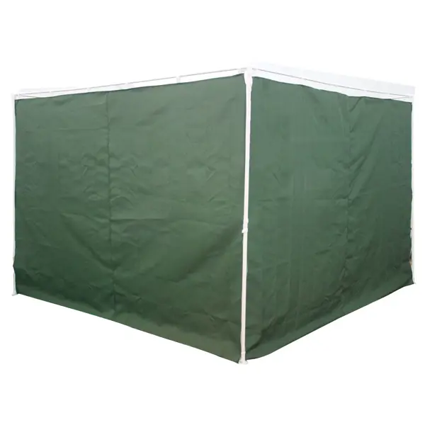 Шторы для тента 160G 3x2 м цвет тёмно-зелёный, 2 шт.