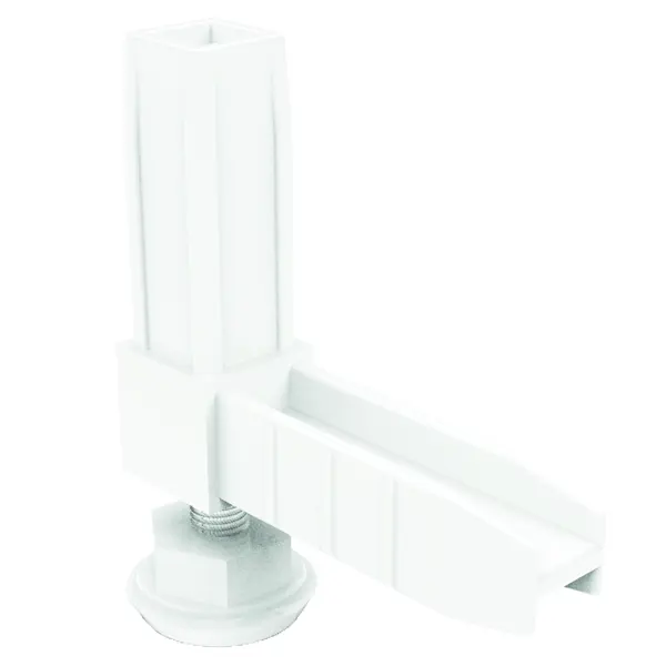 Коннектор для штанги 2 Лофт с регулируемой опорой алюминий цвет белый