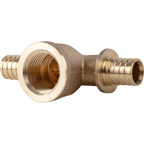 Тройник комбинированный Pro Aqua 16x1/2"x16 мм ВР латунь AX9161216