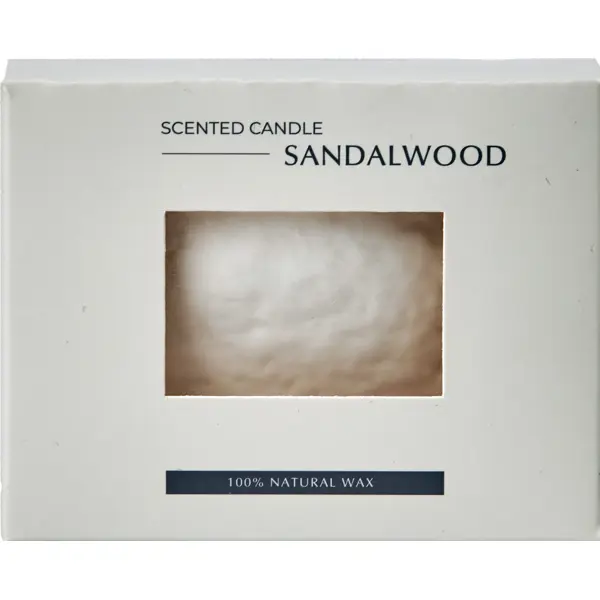 Свеча ароматизированная Sandalwood белый 7.3 см