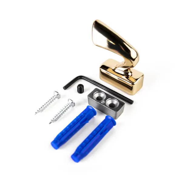 Крючок Г-образный Event 20x46 мм сталь цвет золотой