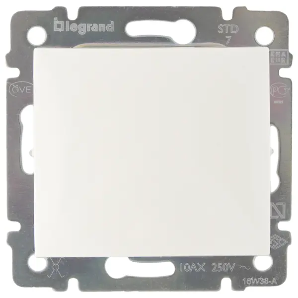 Переключатель перекрёстный одноклавишный - Legrand Valena - 10А 250В схема 7 винтовые зажимы - слоновая кость