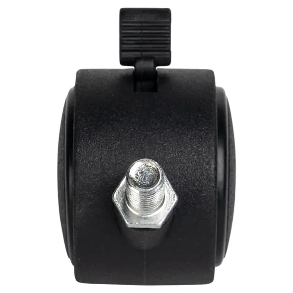 Колесо поворотное с тормозом 40 мм до 30 кг М8 цвет черный