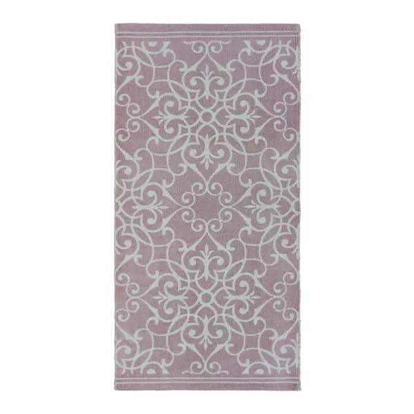 Коврик декоративный хлопок Inspire Lesia 60x120 см цвет розовый