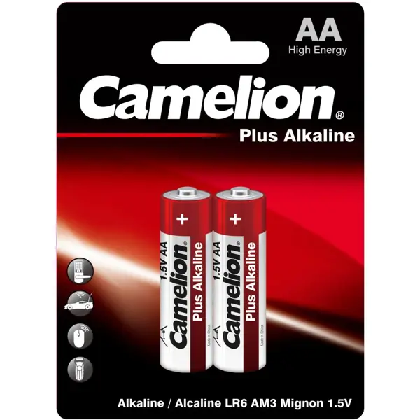 Батарейка Camelion Plus Alkaline LR6-BP2 алкалиновая LR6 AA 2 шт.
