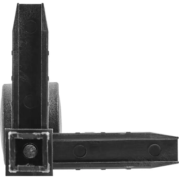 Коннектор 3 Лофт с колесной опорой пластик черный