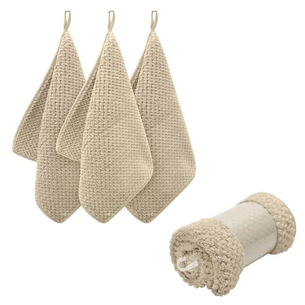 Полотенце махровое Bravo 30x30 см цвет 3 шт