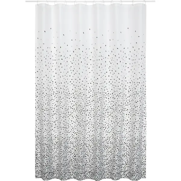 Штора для ванной Bath Plus Charme Red Confetti 180x200 см полиэстер цвет белый/серый