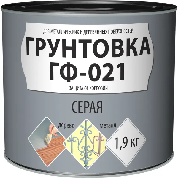 Грунтовка для сухих помещений Empils ГФ-021 серая 1.9 кг