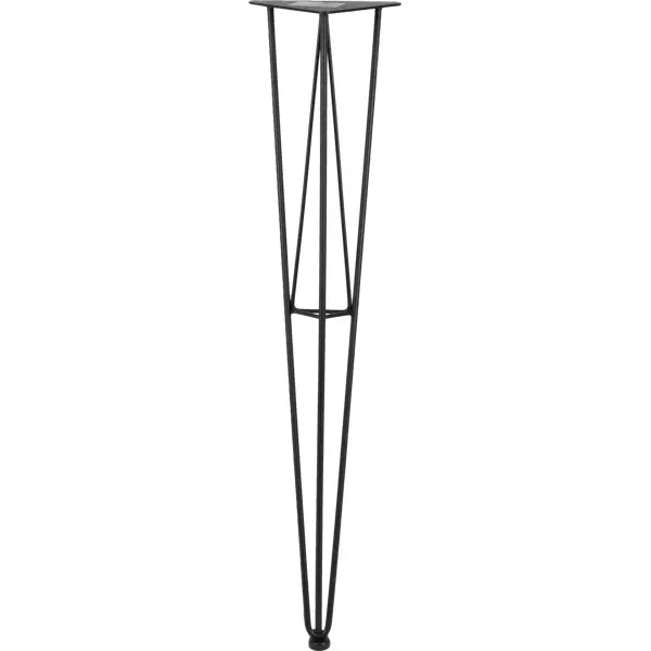 Ножка фигурная высота 730 мм чёрная