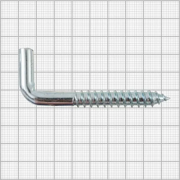 Крюк Г-образный 9.3x85 мм, сталь оцинкованная, 2 шт.