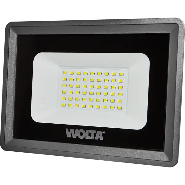 Прожектор светодиодный уличный Wolta WFL-50W/08 50 Вт 5700К IP65 нейтральный белый свет