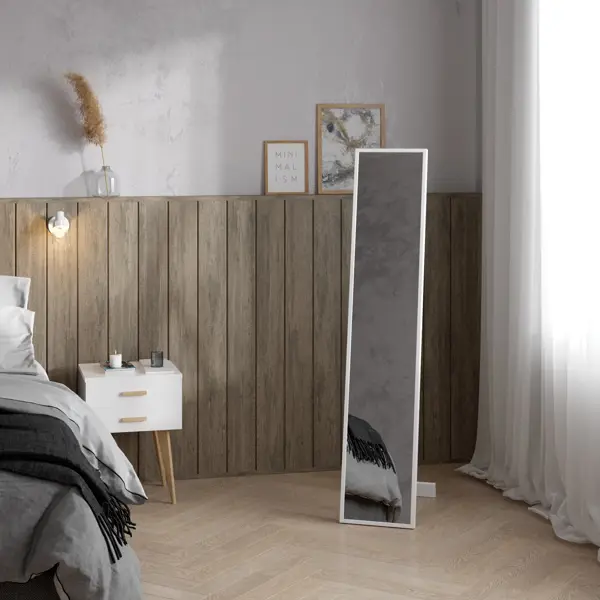 Зеркало напольное Inspire Basic прямоугольное 30x150 см цвет белый