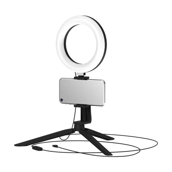 Светильник кольцевой светодиодный Gauss Ring Light Ø16 см с пультом управления