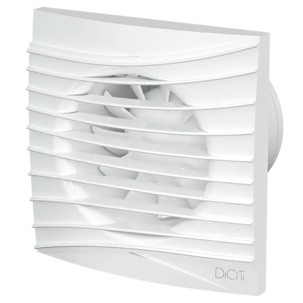 Вентилятор осевой вытяжной Diciti Silent 4C Turbo D100 мм 36 дБ 120 м³/ч обратный клапан цвет белый