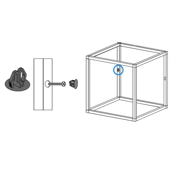 Заглушка трубы ⌀10 черный 10 шт